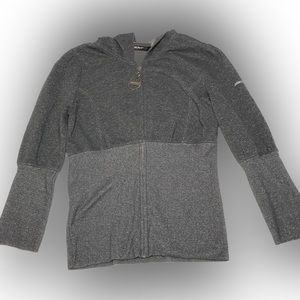 DKNY grey glitter zip up jacket